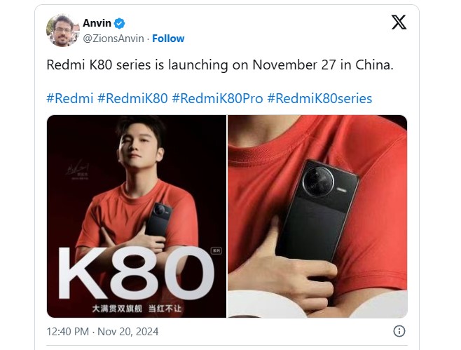 Bocoran Fitur! Redmi K80 dan K80 Pro Segera Rilis Cek Tanggal nya di Sini