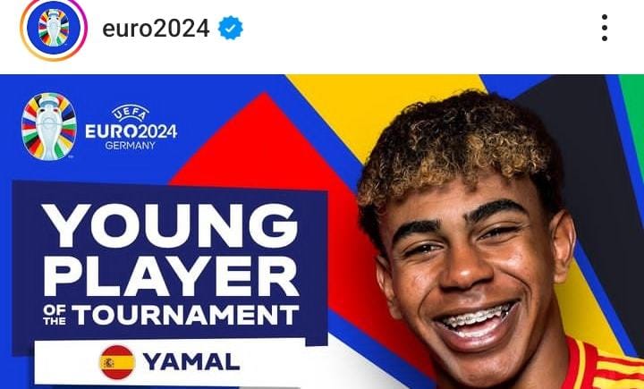 Lamine Yamal Terpilih Sebagai Pemain Muda Terbaik Euro 2024, Ini Catatannya Bersama Spanyol