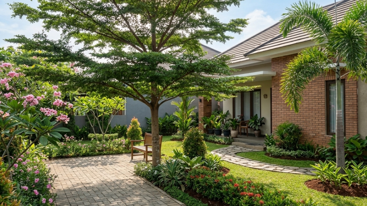 4 Tips Memilih Pohon Peneduh agar Taman Sejuk Tanpa Merusak Rumah