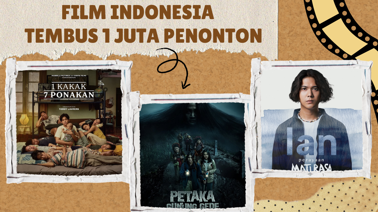 3 Film Indonesia 2025 Sukses Meraih 1 Juta Penonton di Bioskop