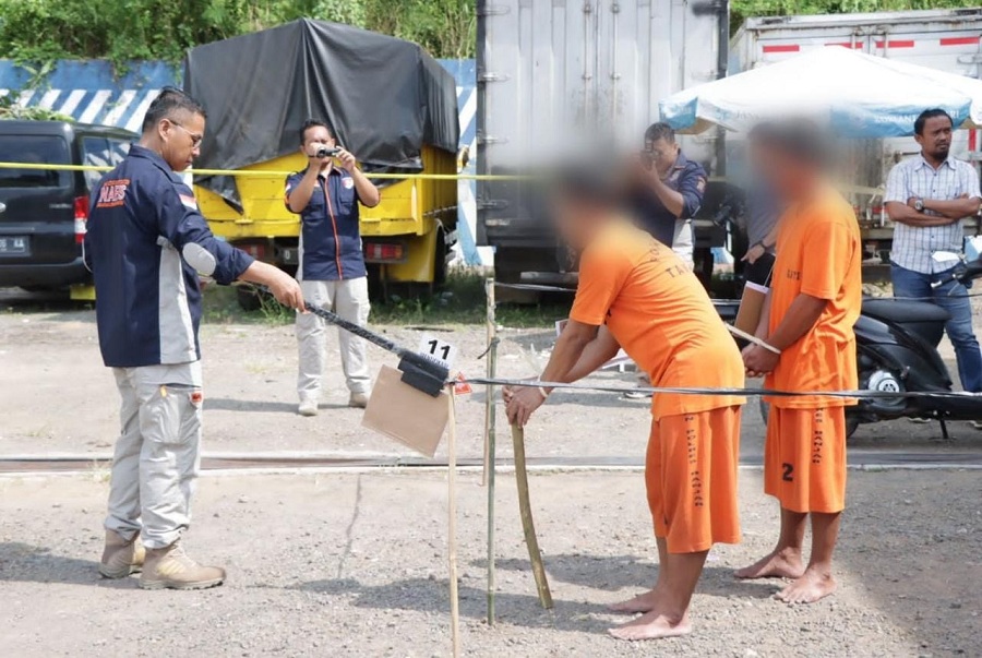 Rekonstruksi Kasus Pembunuhan Kuswanto di Mapolres Banjar, Ungkap 36 Adegan