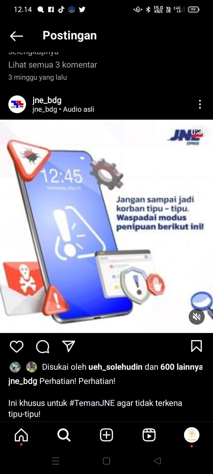 Waspada! Penipuan Online File.APK Kini Catut JNE, Modus Chat Begini via WA ke Calon Korbannya