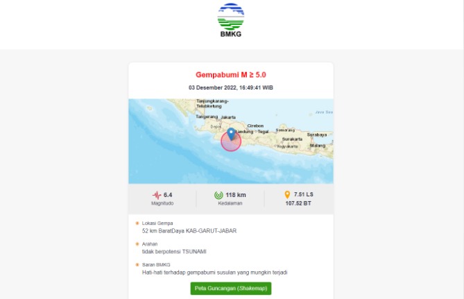 Warga Pesisir Pantai Tasik Selatan Sempat Panik Merasakan Guncangan Gempa Garut 6,4 Magnitudo