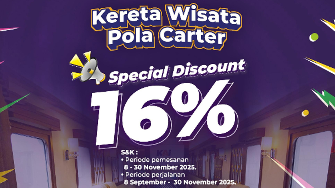 Rayakan HUT ke-16, KAI Wisata Hadirkan Promo dan Diskon Spesial Selama September 2025