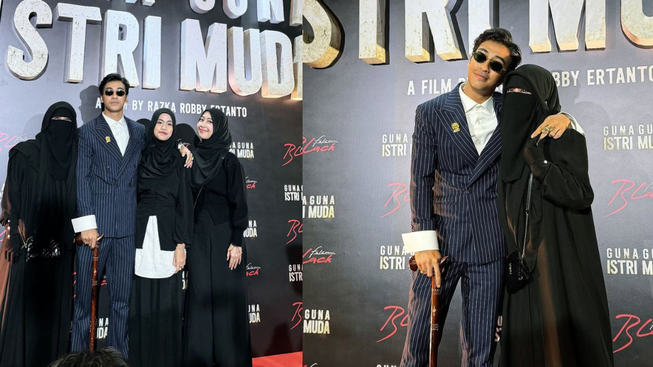 Umi Pipik Hadir di Gala Premiere Guna-guna Istri Muda yang Dibintangi Sang Putra, Abidzar