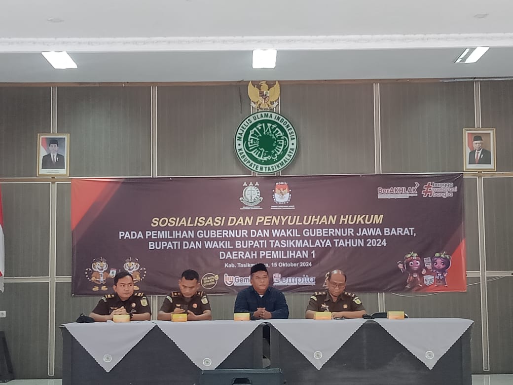 KPU Kabupaten Tasikmalaya Gandeng Kejari Berikan Penyuluhan Hukum untuk Badan Adhoc Pilkada