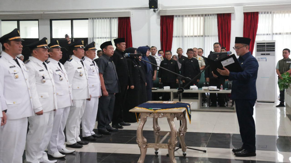 Bupati Tasikmalaya Lantik 82 Pejabat, Fokus Benahi Pelayanan Publik dan Infrastruktur