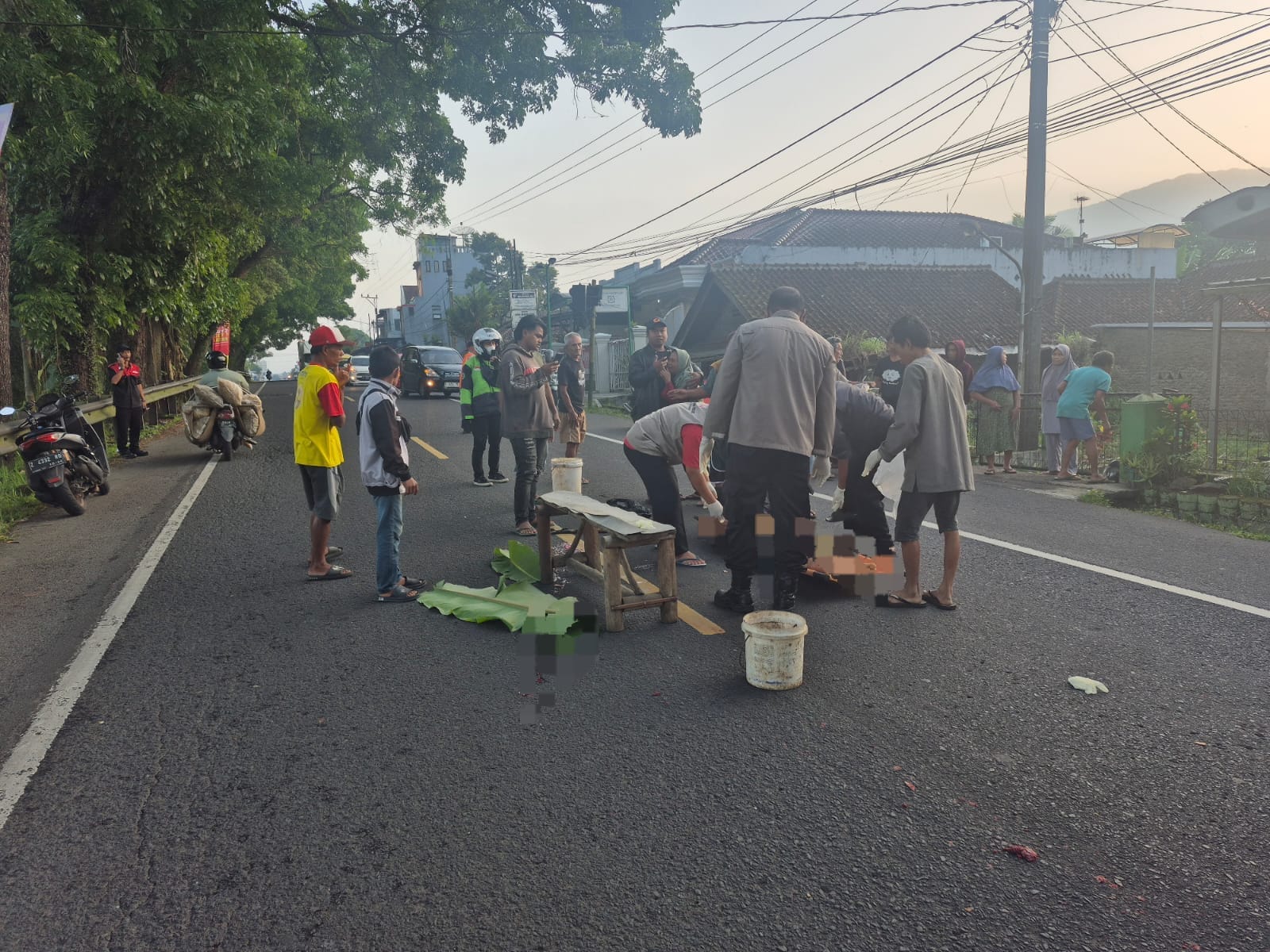Pejalan Kaki Tewas Tertabrak Bus di Rajapolah Tasikmalaya