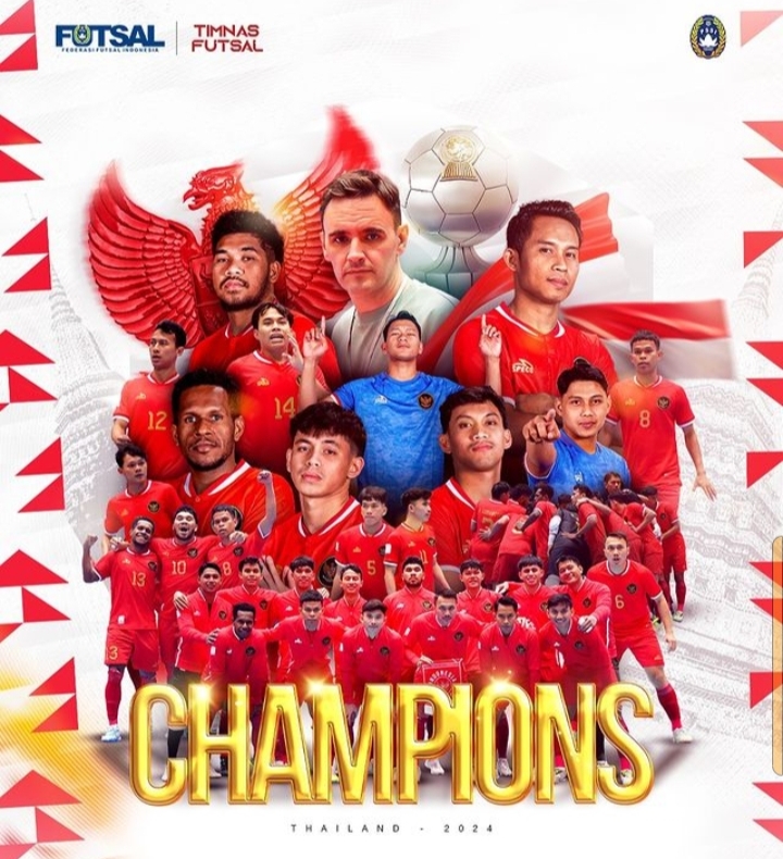 We Are The Champions! 2 Gol Tanpa Balas, Indonesia Juara Piala AFF Futsal 2024