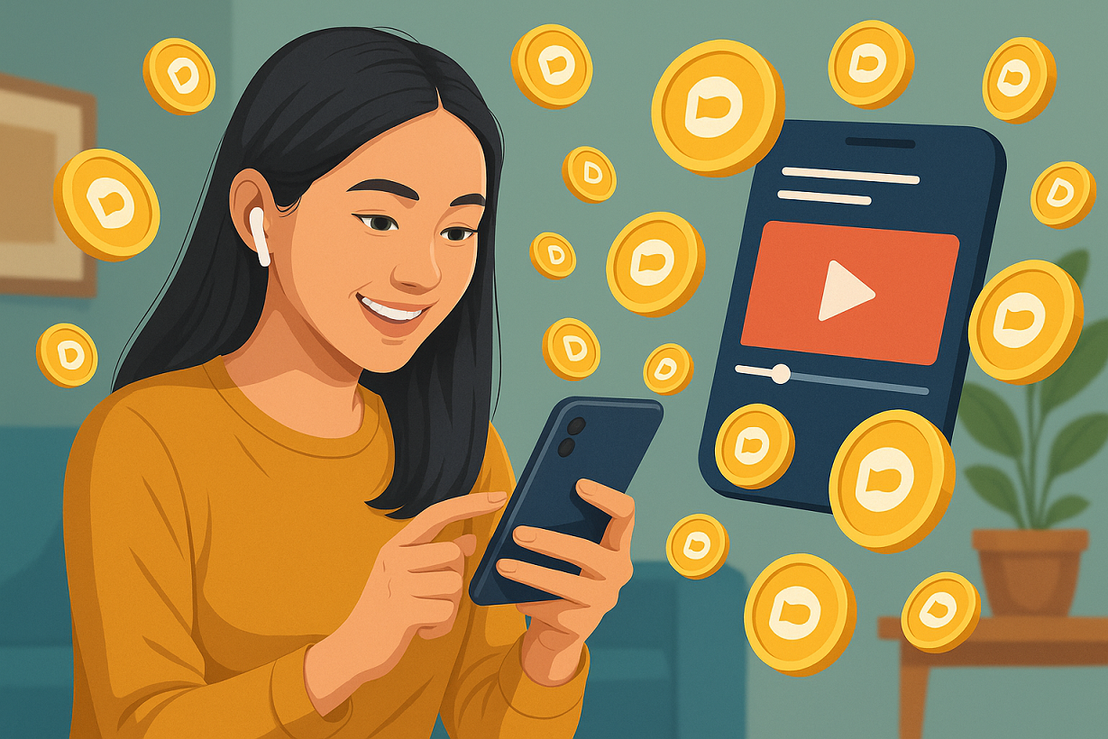 Aplikasi Penghasil Saldo DANA, Nonton Video Dibayar