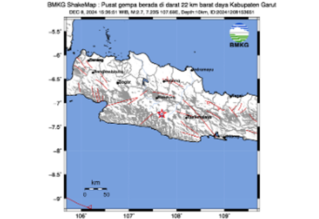 Beruntun Dua Hari Garut Diguncang Gempa Darat