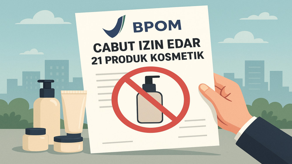 BPOM Cabut Izin Edar 21 Produk Kosmetik, ini Daftarnya