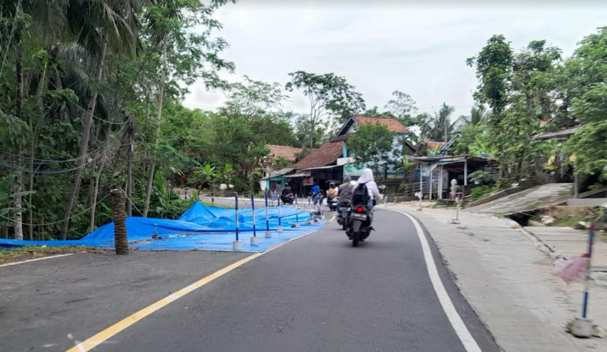 Hati-Hati! Jalan Banjar-Pangandaran Amblas, Kapolres Khawatir Ganggu Lalu Lintas Liburan Tahun Baru
