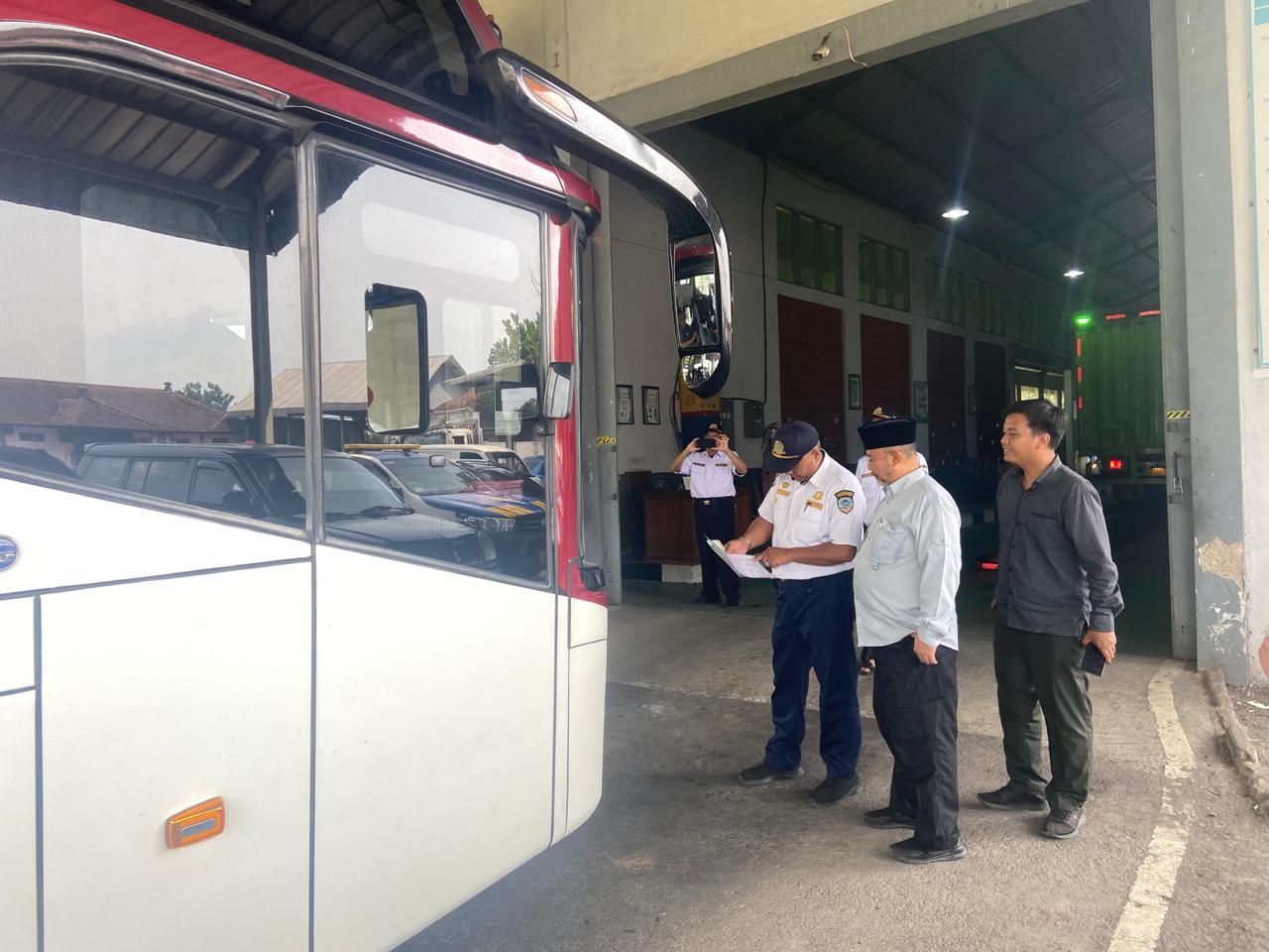 Bus untuk Jemaah Haji Kota Tasikmalaya Dicek Dishub, Begini Kondisinya
