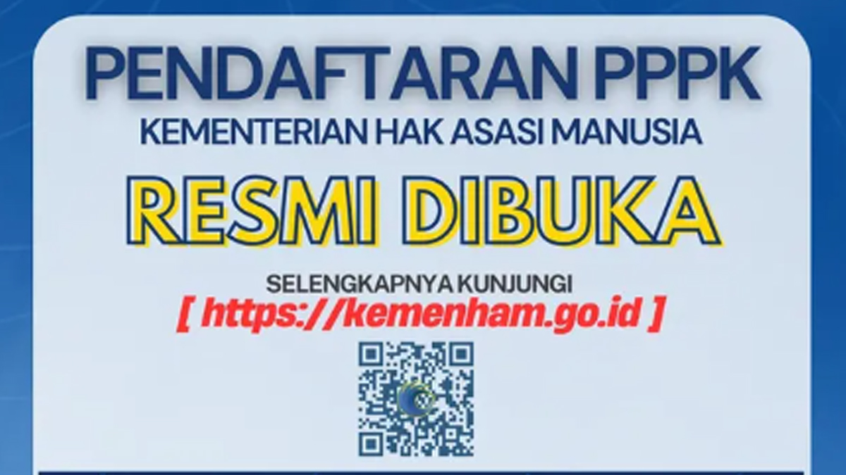Hari Ini Rekrutmen PPPK Kementerian HAM Dibuka, Ini Jadwal Lengkap dan Syaratnya