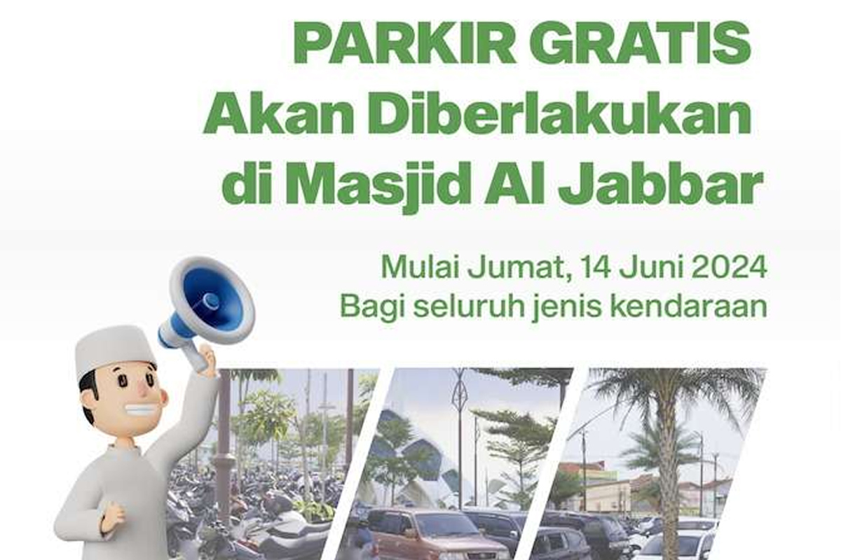 Parkir Masjid Raya Al Jabbar Gratis! Satgas Saber Pungli Pantau Proses Lelang