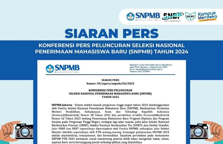 Kebijakan Terbaru SNBP 2024 Pada Seleksi Nasional Penerimaan Mahasiswa Baru, Peserta yang Lulus Tidak Bisa Ini