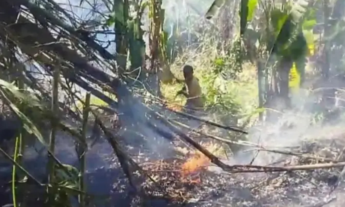 Dua Lahan di Kota Banjar Terbakar, Petugas Damkar Kesulitan Capai Titik Api