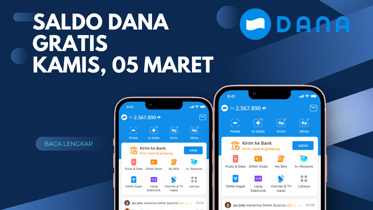 Nomor WA Bisa Klaim Saldo DANA Gratis Rp533.000 Hari Ini, Begini Cara Dapat Link DANA Kaget Resmi