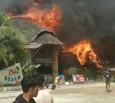 Tiga Restoran di Kampung Turis Pangandaran Kebakaran, Diduga Akibat Korsleting Listrik