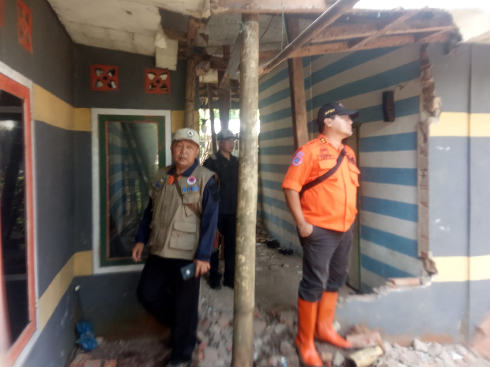 35 Rumah Rusak, 1 Rusak berat Akibat Pergerakan Tanah di Kecamatan Bantarkalong Tasikmalaya