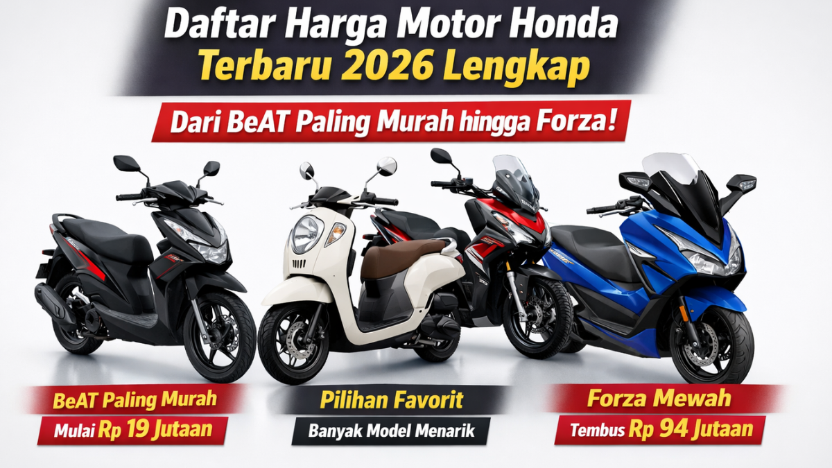 Intip Daftar Harga Motor Honda 2026 Lengkap, BeAT Murah Hingga Forza Hampir Rp100 Juta