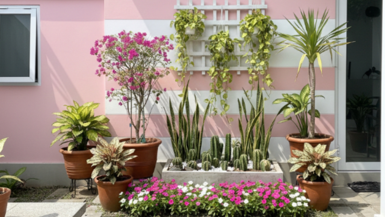 Tanaman Hias yang Tetap Hijau dan Berbunga Meski Terpapar Sinar Matahari