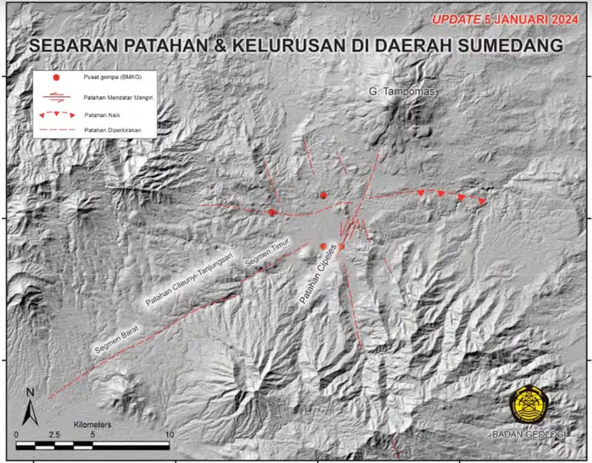 Temuan Baru Penyebab Gempa Sumedang, Sesar Aktif Patahan Cipeles