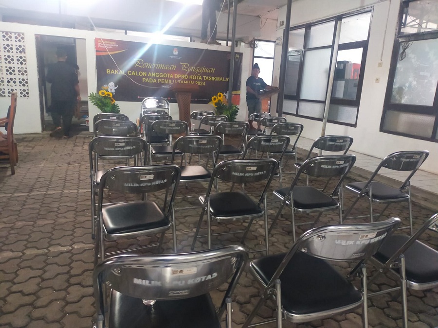 Pendaftaran Bacaleg Pemilu di KPU Kota Tasikmalaya Masih Sepi