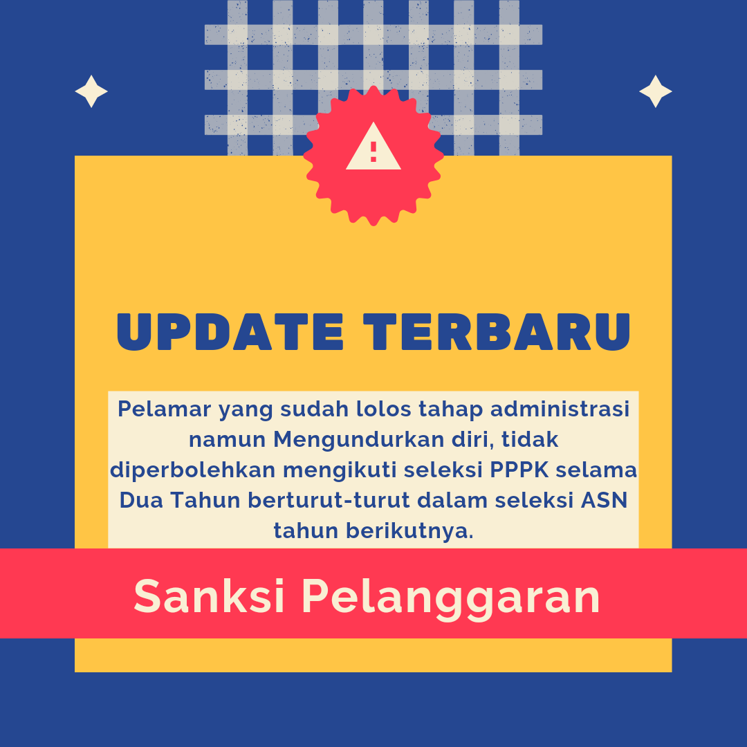 Hati-hati! Sanksi Pelanggaran bagi Pelamar PPPK yang Mengundurkan Diri Setelah Lulus Seleksi Administrasi