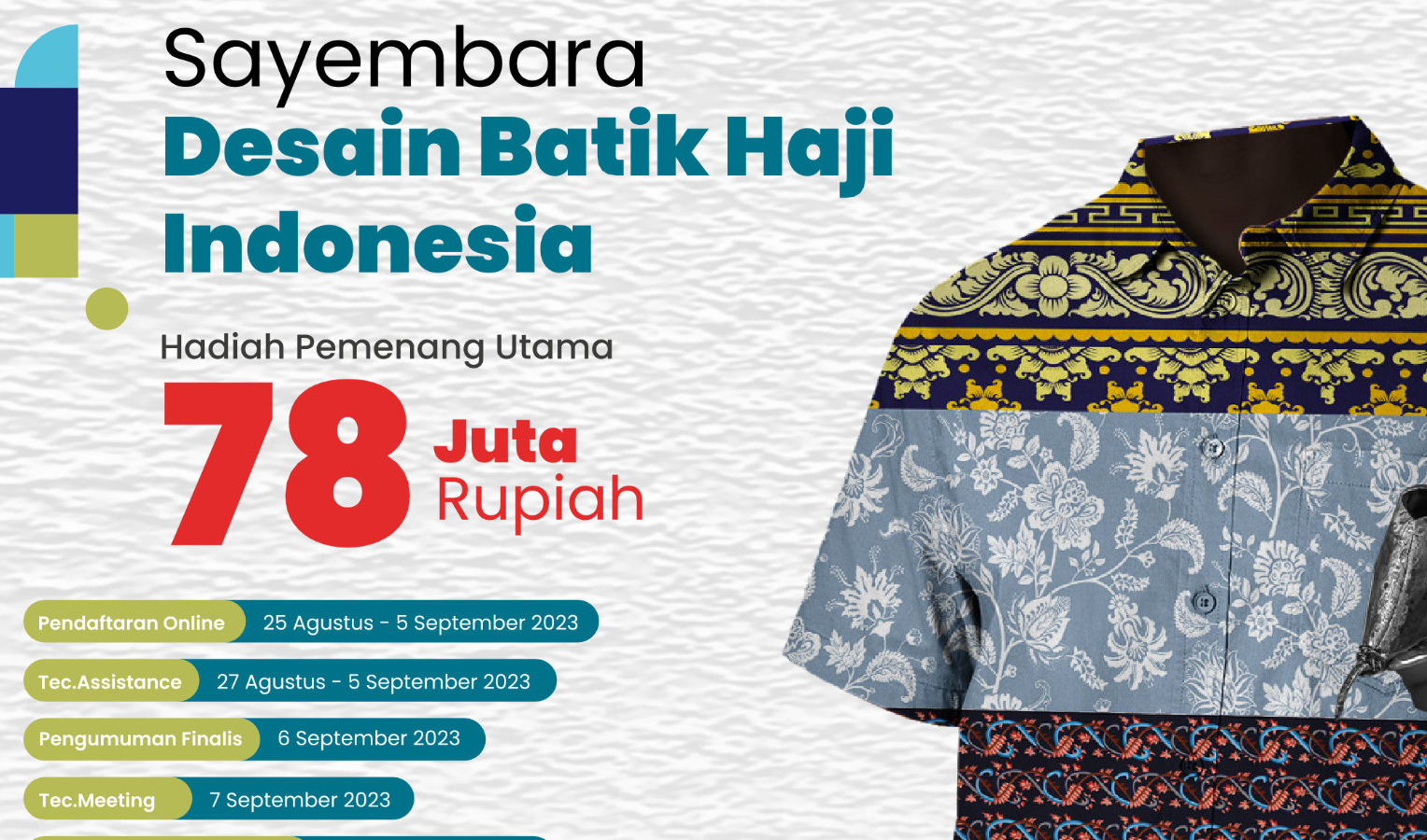 Resmi Dibuka Sayembara Desain Batik Haji Indonesia