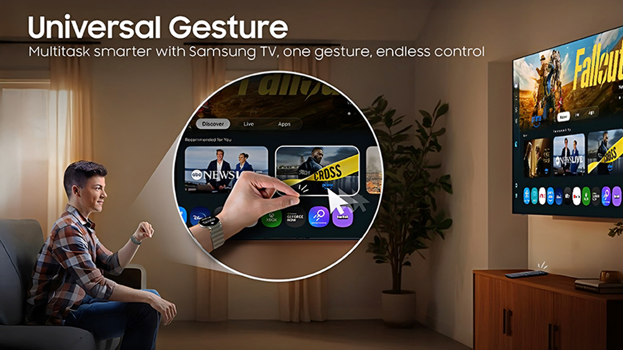 Cara Kontrol TV Samsung Tanpa Remote, Cukup dengan Gerakan Tangan