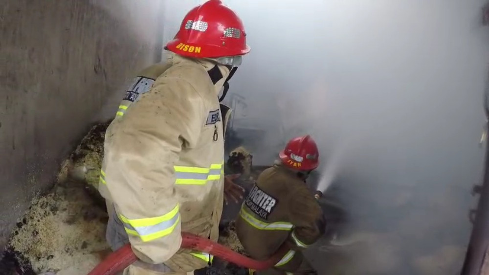 Gudang Penggilingan Padi di Tasikmalaya Terbakar, Api Berasal dari Mesin