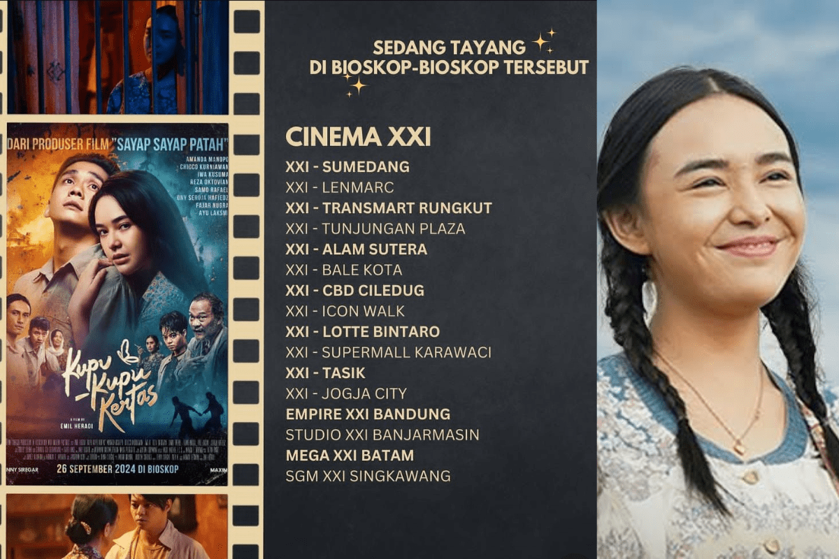 Kupu-Kupu Kertas Kembali Tayang di Bioskop, Amanda Manopo Tampil Totalitas Sampai Sempat Sakit