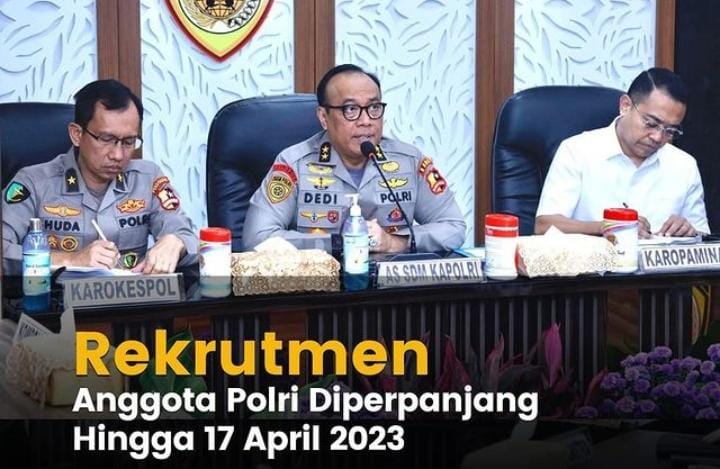 ASYIK Penerimaan Anggota Polri Diperpanjang Hingga 17 April 2023, Simak Tata Cara Pendaftarannya