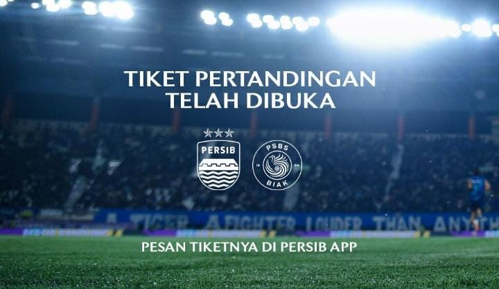 Tiket Persib vs PSBS Biak pada Laga Pembuka Liga 1 2024-2025 Sudah dapat Dipesan, Ini Cara dan Harganya