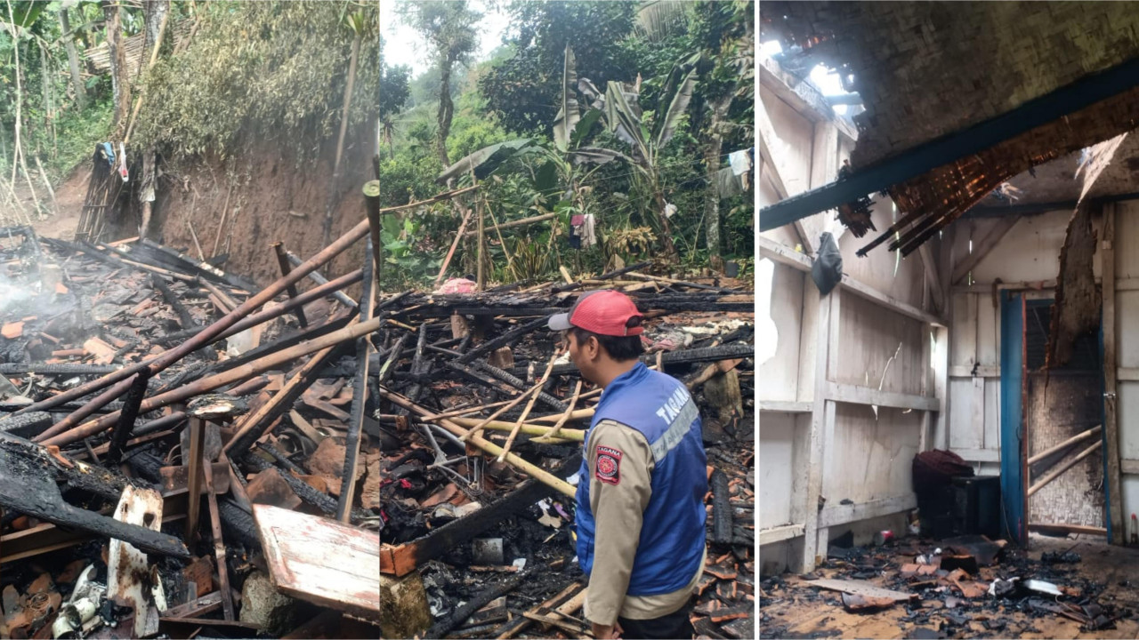 Dua Rumah di Mangunreja Tasikmalaya Ludes Terbakar, Korsleting Listrik Diduga Jadi Penyebab