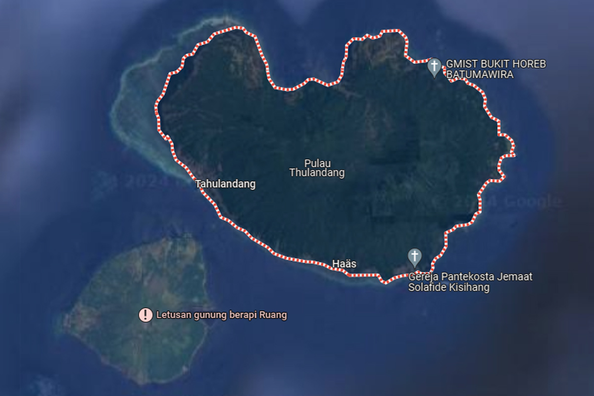 Pulau Tagulandang Akan Tenggelam Akibat Erupsi Gunung Ruang, Cek Fakta!