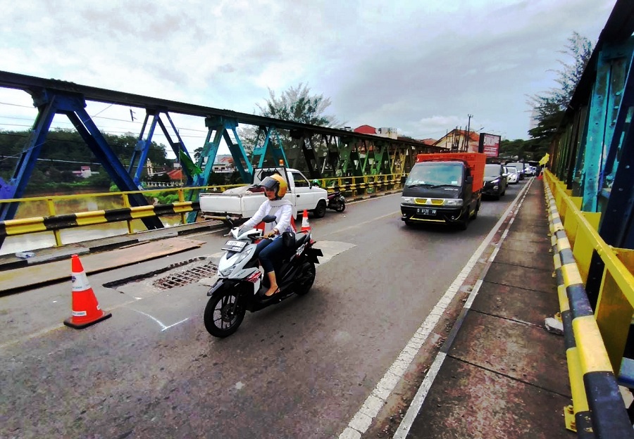 Jembatan Parungsari Kota Banjar Kembali Berlubang, Kapan Dilakukan Perbaikan?