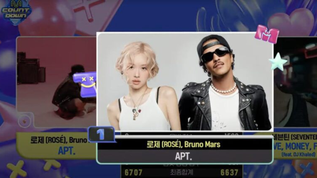 Lagu Karya Kolaborasi Rose BLACKPINK dan Bruno Mars Raih Kemenangan di Music Show Korea