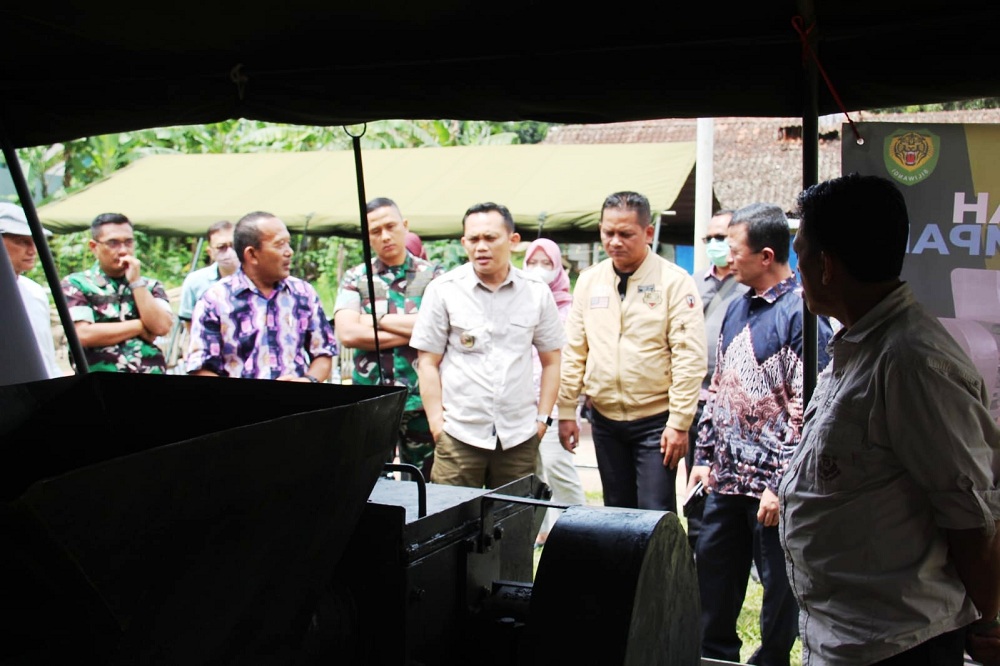 Mesin Pengolah Sampah Inovasi jadi Bahan Bakar, Forkopimda Kota dan Kabupaten Tasik Berguru ke Kodam III