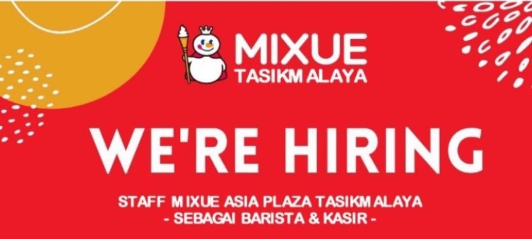 Mixue Asia Plaza Buka Lowongan Kerja Terbaru sebagai Barista dan Kasir, Ini Kualifikasinya