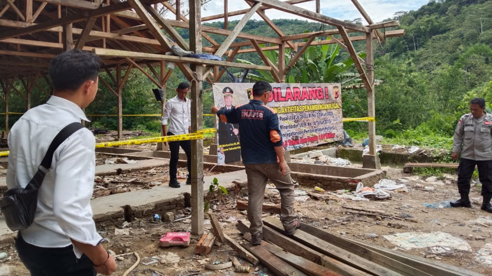 Pengolahan Tambang Emas Ilegal di Karangjaya Ditutup Polisi, Pemerintah Bahas Solusi Pemberdayaan Warga