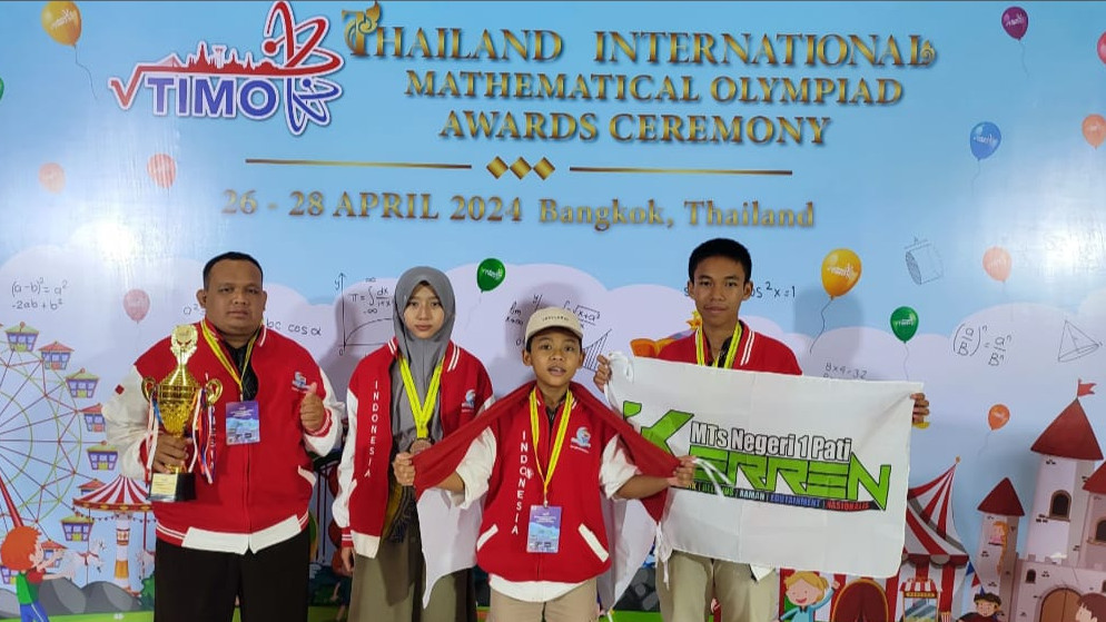 Hebat, Siswa Madrasah Ini Meraih Medali dan Perak Emas di Olimpiade Matematika Internasional di Bangkok