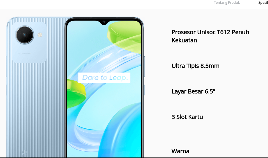 MURAH! Spesifikasi dan Harga, Realme C30 Batre yang Super Besar cuma 1 Jutaan