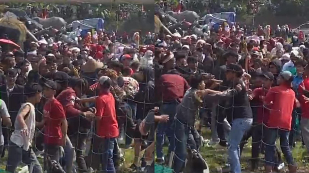 Adu Jotos Warnai Karnaval HUT ke-80 RI di Sariwangi Tasikmalaya, Polisi Lakukan Mediasi