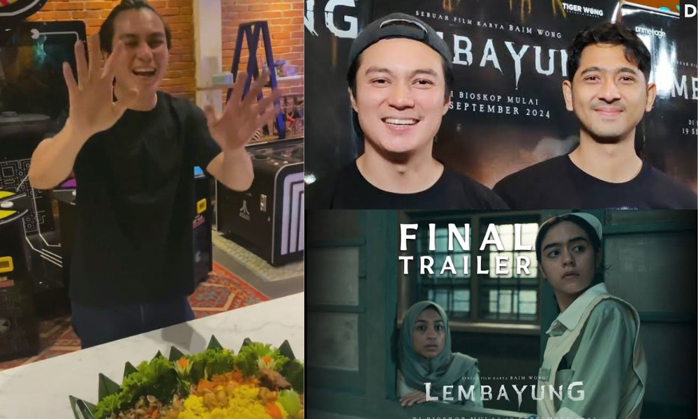 Film Lembayung Raih 1,5 Juta Penonton, Baim Wong Gelar Acara Tumpengan