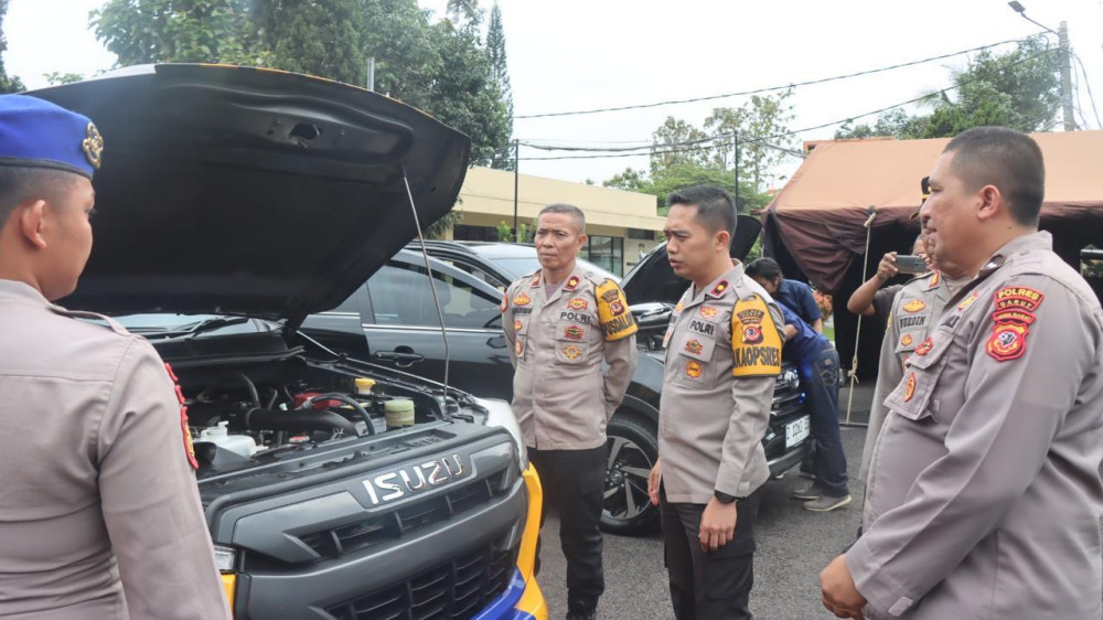 Polres Garut Periksa Kendaraan untuk Persiapan Pengamanan Nataru, Hasilnya?