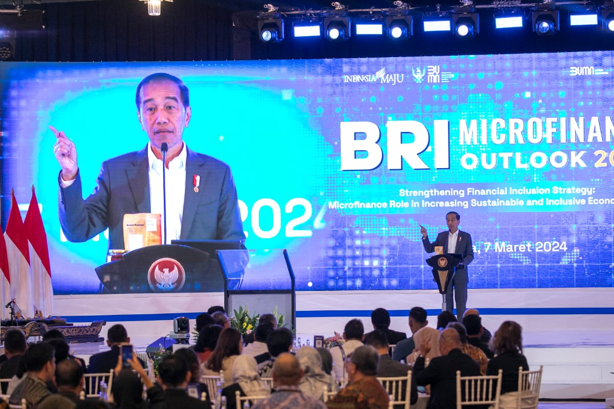 Buka BRI Microfinance Outlook 2024, Presiden Apresiasi Komitmen BRI Dorong Pertumbuhan Ekonomi