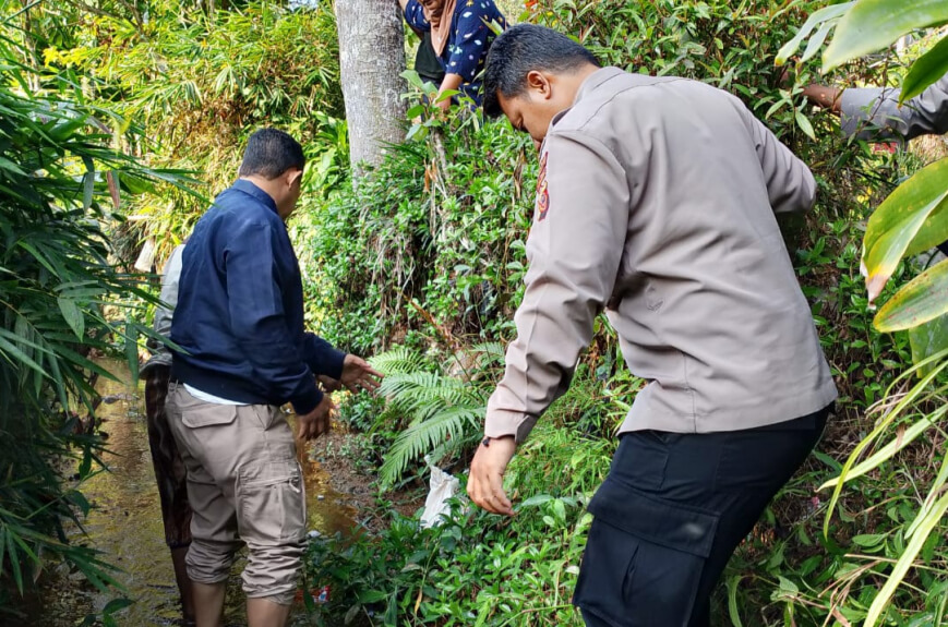 Suara Tangisan yang Menolong Bayi Baru Lahir Terbungkus Plastik Ditemukan di Sungai Culamega Tasikmalaya